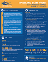 Maryland State Police Self-Funded eGov Services 2016 Value Statement